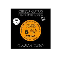 Pro Комплект струн для классической гитары 4/4, с покрытием ORTEGA NYP44EH