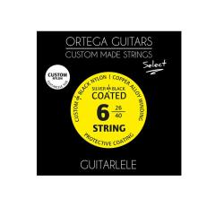 Комплект струн для гитарлеле, 26-40, черный нейлон ORTEGA GTLSBK