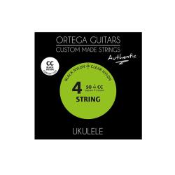 Комплект струн для концертного укулеле, черный нейлон ORTEGA UKABK-CC