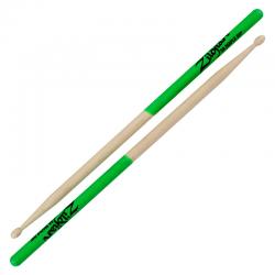 Барабанные палочки с деревянным наконечником ZILDJIAN Maple Series 5A Green DIP