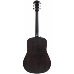 Электроакустическая гитара, агатис/сапеле, цвет черный FLIGHT D-145E BK