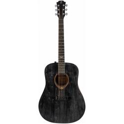 Электроакустическая гитара, агатис/сапеле, цвет черный FLIGHT D-145E BK