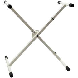 Подставка синтезаторная Х-образная, разборная, цвет белый VESTON KS044 WH