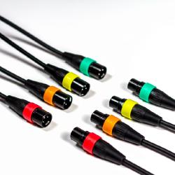 Набор из четырех микрофонных кабелей с цветными кольцами ZOOM XLR-4C/CP