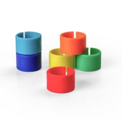 Цветное кольцо-маркер для XLR-разъемов, 12 штук (6 пар цветов) ZOOM XLR-6c