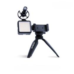 Набор для влогеров, микрофон, Кабель для телефона, ветрозащита, шокмаунт, подсветка, мини-стойка, де... SYNCO Vlogger Kit 2