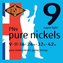 Струны для электрогитары, никелевое покрытие, 9-42 ROTOSOUND PN9 Strings Nickel