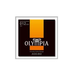 Струны для акуст. гитары Phosphor Bronze (12-16-24-32-42-53) OLYMPIA AGS802