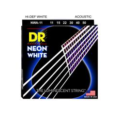 Струны для акустической гитары, Калибр: 11-50, Серия: HI-DEF NEON™, Обмотка: посеребрёная медь, Покр... DR STRINGS NWA-11