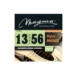 Струны для акустической гитары, Серия: Bronze 80-20, Калибр: 13-17-26-36-46-56, Обмотка: круглая, бр... MAGMA STRINGS GA150B80