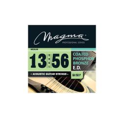 Струны для акустической гитары, Серия: Coated Phosphor Bronze, Калибр: 13-17-26-36-46-56, Обмотка: к... MAGMA STRINGS GA150P