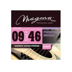 Струны для акустической гитары, Серия: Phosphor Bronze, Калибр: 9-11-16-26-36-46, Обмотка: круглая, ... MAGMA STRINGS GA100PB
