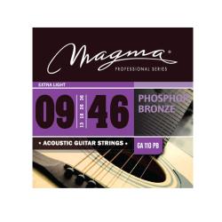 Струны для акустической гитары, Серия: Phosphor Bronze, Калибр: 9-13-18-26-36-46, Обмотка: круглая, ... MAGMA STRINGS GA110PB