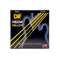 Струны для 4-струнной бас-гитары, Калибр: 50-110, Серия: HI-DEF NEON™, Обмотка: посеребрёная/никелир... DR STRINGS NYB-50