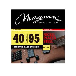 Струны для бас-гитары, Серия: Nickel Plated Steel, Калибр: 40-55-75-95, Обмотка: круглая, никелирова... MAGMA STRINGS BE130N