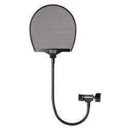 Ветрозащита (поп-фильтр) для микрофона на гусиной шее (gooseneck), конструкция из металлической сетки  512 AUDIO 512-POP