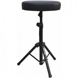 Круглый стульчик поворотный, регулируемая высота 60-81 см., диаметр сидения 33 см., сталь, цвет черн... VESTON KB003