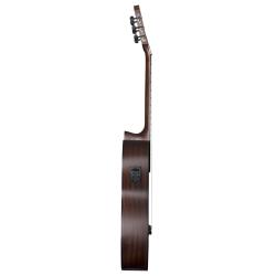 Электроакустическая гитара с вырезом, верхняя дека: ель, задняя дека и обечайка: махагон, гриф: махагон, накладка: овангкол, Электроника: BR-1, цвет:antique brown satin LA MANCHA Granito 32 CE-N AB