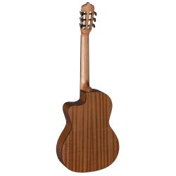 Электроакустическая гитара с вырезом, размер 7/8, верхняя дека: ель, задняя дека и обечайка: махагон, гриф: нато, накладка: овангол, цвет натуральный LA MANCHA Rubinito LSM/63-CEN
