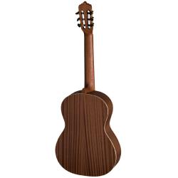 Леворукая классическая гитара, верхняя дека: массив кедра, задняя дека и обечайка: махагон, гриф: тунакалантас (красное дерево), накладка: овангкол, цвет:natural satin open pore LA MANCHA Rubi CM-N-L