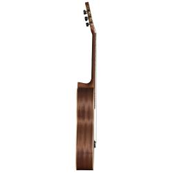 Леворукая классическая гитара, верхняя дека: массив кедра, задняя дека и обечайка: махагон, гриф: тунакалантас (красное дерево), накладка: овангкол, цвет:natural satin open pore LA MANCHA Rubi CM-N-L