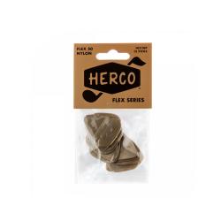 Медиаторы, средние, золотые, 12 шт. HERCO HE210P Flex 50 Nylon 12Pack