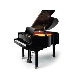 Рояль, длина 148 см, цвет черный, полированный, золотая фурнитура PEARL RIVER GP148 