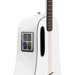Трансакустическая гитара с чехлом, цвет белый LAVA BlueTouch White
