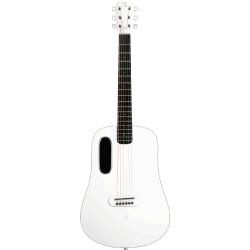 Трансакустическая гитара с чехлом, цвет белый LAVA BlueTouch White
