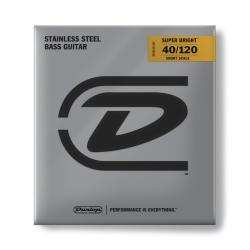 Струны для 5 стр бас-гитары, Short, 40-120 DUNLOP DBSBS40120S Super Bright Steel