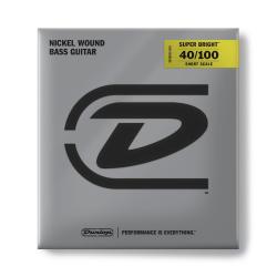 Струны для бас-гитары, Short, 40-100 DUNLOP DBSBN40100S Super Bright Nickel