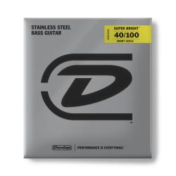 Струны для бас-гитары, Short, 40-100 DUNLOP DBSBS40100S Super Bright Steel
