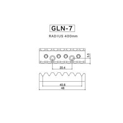 Тремоло для 7 стр. гитары + топлок GLN-7, блок 33 мм, черное GOTOH GE1996T7/33B