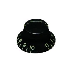 Ручка потенциометра Bell style, черная aged, дюймовый размер GOTOH SKB-160I/R