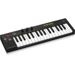 MIDI-контроллер с 32-клавишной клавиатурой, 64-голосной полифонией и сенсорными полосами высоты тона и модуляции BEHRINGER SWING