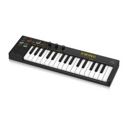MIDI-контроллер с 32-клавишной клавиатурой, 64-голосной полифонией и сенсорными полосами высоты тона... BEHRINGER SWING