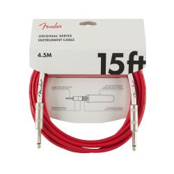 Инструментальный кабель, красный, 15' (4,6 м) FENDER 15 OR INST CABLE FRD