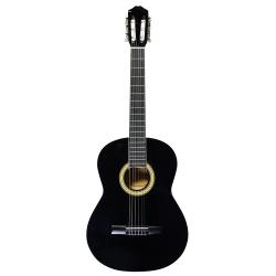 Классическая гитара с анкерным стержнем 4/4, цвет черный VESTON C-45A BK