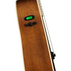 Электроакустическая гитара, цвет черный, кейс в комплекте FENDER PM-1E DREAD MAH, BLK TOP