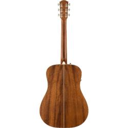 Электроакустическая гитара, цвет черный, кейс в комплекте FENDER PM-1E DREAD MAH, BLK TOP