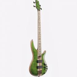 Электрическая бас-гитара, 4 струны, корпус - ясень с топом из огненного клёна, цвет - изумрудный зелёный IBANEZ SR4FMDX-EGL