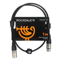 Готовый микрофонный кабель, разъемы XLR, длина 1м ROCKDALE MC001-1M