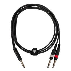 Готовый компонентный кабель, разъемы 2 mono jack - stereo jack, 2 метра ROCKDALE XC-14S-2M