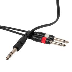 Готовый компонентный кабель, разъемы 2 mono jack - stereo jack, 2 метра ROCKDALE XC-14S-2M