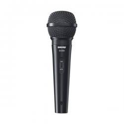 Микрофон динамический вокальный с выключателем и кабелем (XLR-XLR), черный SHURE SV200-A