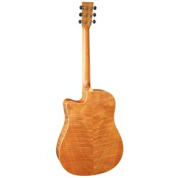 Электроакустичкская гитара, тип корпуса - Dreadnought с вырезом и Электроникой Premium Plus EQ TANGLEWOOD DBT DCE FMH