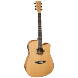 Электроакустичкская гитара, тип корпуса - Dreadnought с вырезом и Электроникой Premium Plus EQ TANGLEWOOD DBT DCE FMH