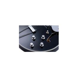 Полуакустическая электрогитара, конфигурация звукоснимателей - 2xP90, цвет черный VOX BOBCAT V90B
