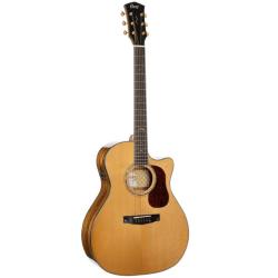 Электро-акустическая гитара, цвет натуральный, с чехлом CORT Gold-A6-Bocote-WCASE-NAT Gold Series