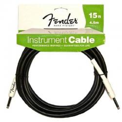 Инструментальный кабель 4,5 метра, цвет черный FENDER Perfomance Series Instrument Cable 15' Black